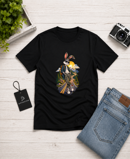 Bunny On The Move | Road Trip | Wild Spirit | Free Soul | Unisex t-shirt